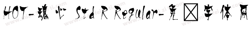 HOT-魂心 Std R Regular字体转换